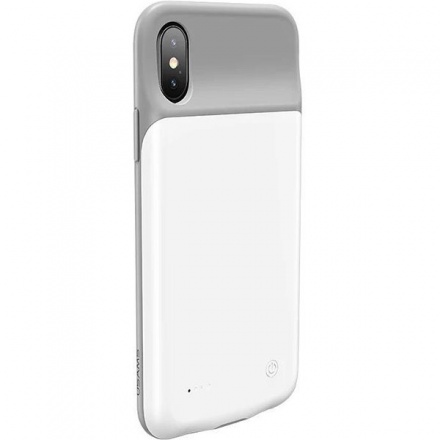 USAMS US-CD43 Power Case 3200mAh White pro iPhone X/XS (EU Blister), 2438432